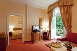 Luxuriöse Suite im Spa Hotel Vltava