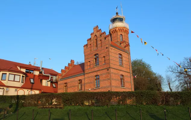 Rotes Backsteingebäude in Polen