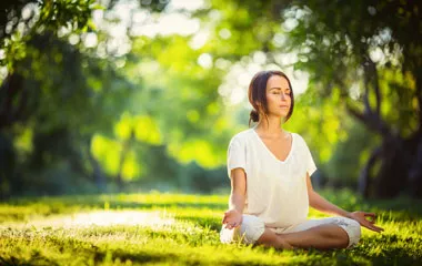 Yoga im park