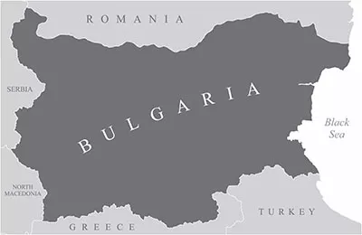 Bulgarien-Karte