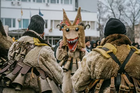 Bulgarisches Festival, Kukeri, Bulgarien