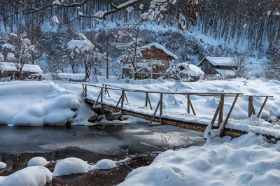 Ribaritsa, Winterlandschaft, Bulgarien