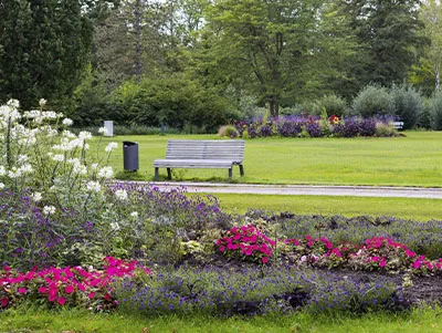 Kurgarten mit Blumen und Pflanzen in Bad Bevensen