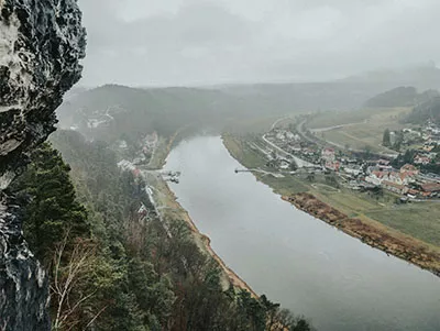 Elbe in Geranien