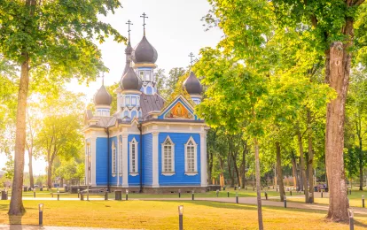 Orthodoxe Kirche in der Stadt Druskininkai, Litauen