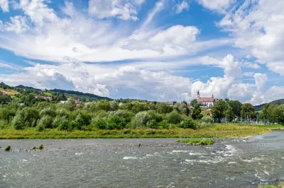 Fluss, Landschaft, Berge Bild