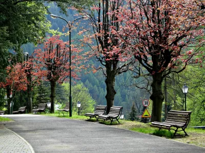 Die Stadt Szczawnica, Pieniny, Polen