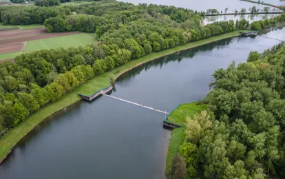 Weichsel-Fluss nahe Goczałkowice-Staudamm in Schlesien, Pole