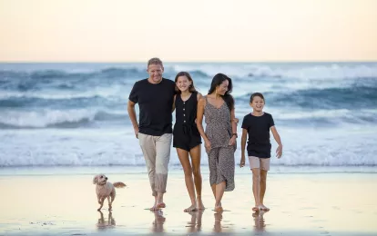 Familie am Meer