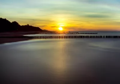 Die Ostsee, Sonnenuntergang, Naturbild