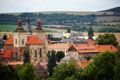 Stadt, Mauern, Panoramabild