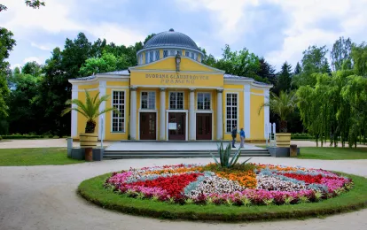 Glauber-Mineralwasserquelle in Frantiskovy Lazne, Tschechische Republik