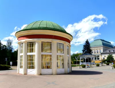 Spa-Zentrum in Frantiskovy Lazne, Kurort in der Karlovy Vary Region, Tschechien