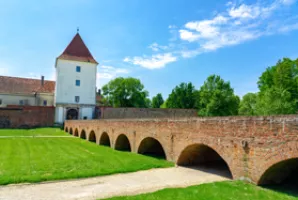 Berühmte Festung Nádasdy Burg in Sárvár Ungarn