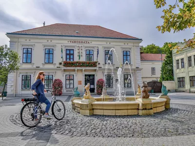 Stadtzentrum von Kurort Sarvar in Ungarn