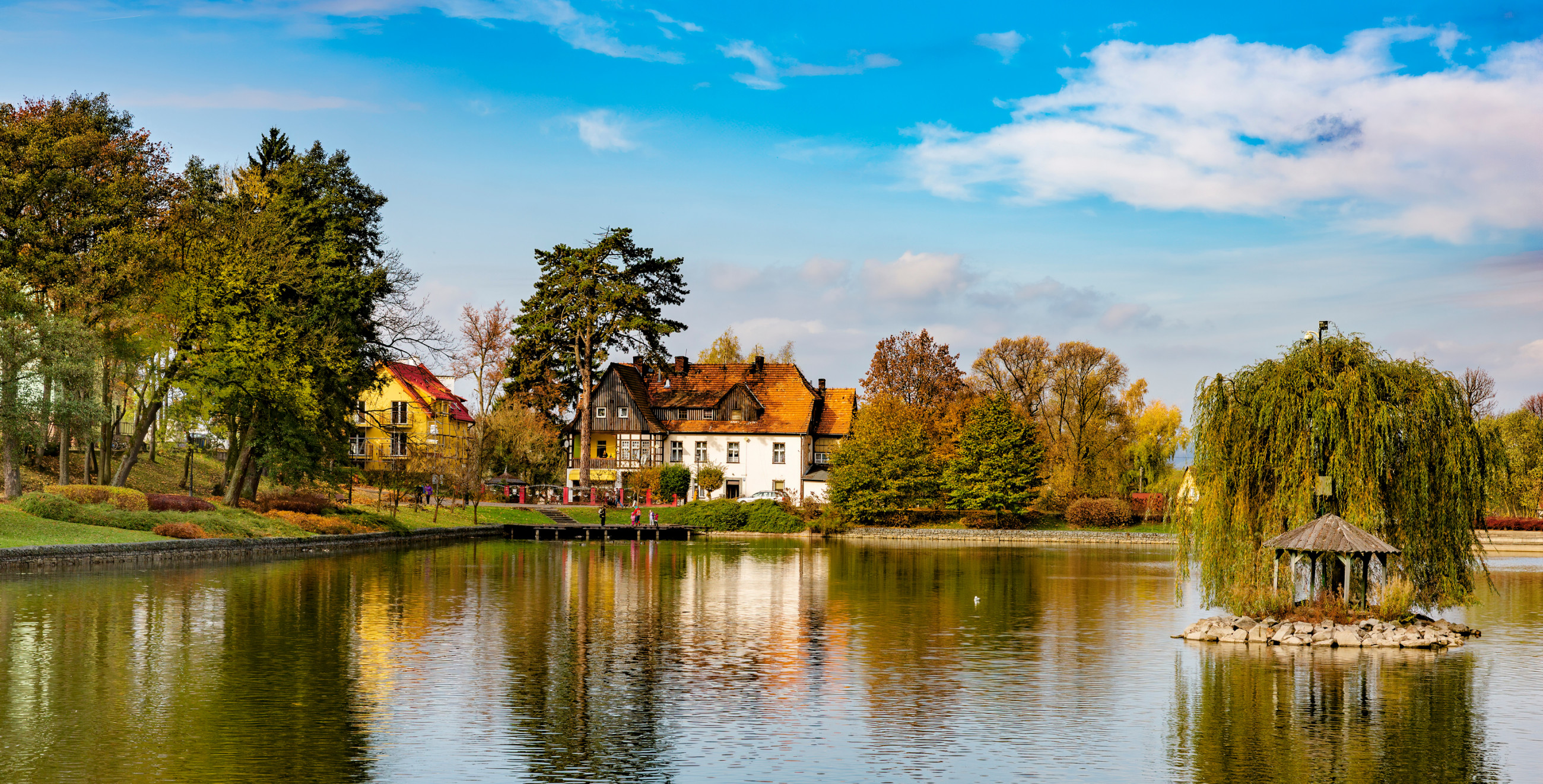 Gesundheitspark in Kudowa-Zdroj Kurstadt, Polen