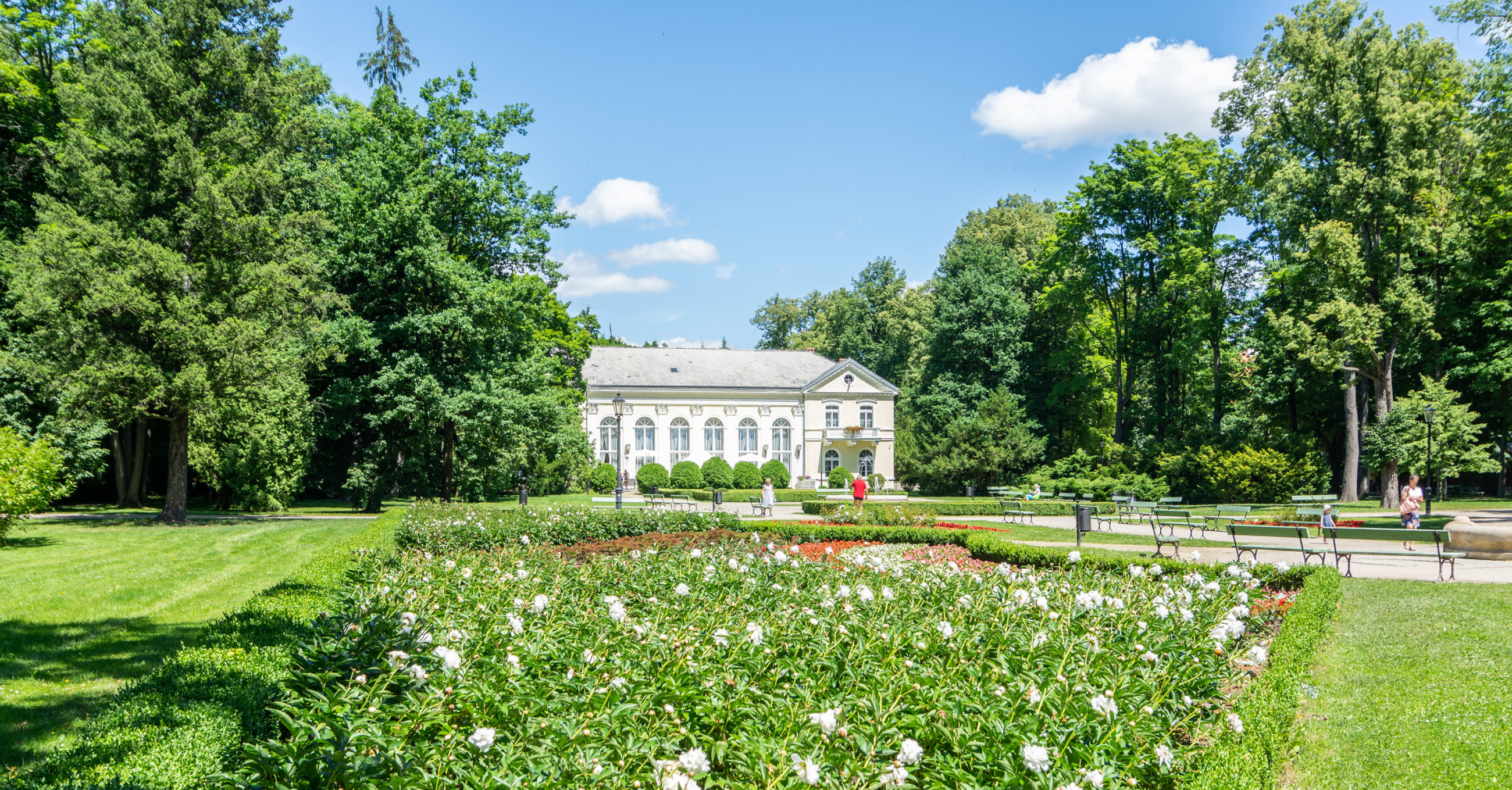 Kurpalast im Thermalbad Jelenia Góra, Bad Warmbrunn, Niederschlesien, Polen