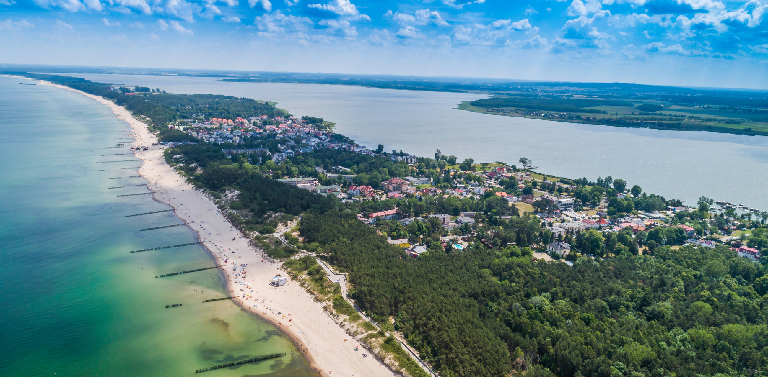 Mielno - eine schöne Stadt und ein Kurort zwischen der Ostsee und dem Jamno-See